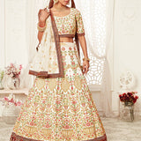 Elegant Off-white Designer Lehenga