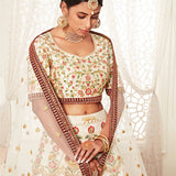 Elegant Off-white Designer Lehenga