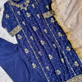 Desirable Georgette Straight Suit