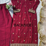 Desirable Georgette Straight Suit