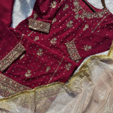 Desirable Georgette Straight Suit