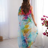 Classy Oraganza Colourful Saree