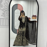 Designer Partywear Top Plazzo