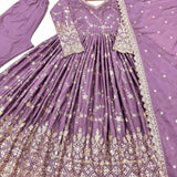 Classy Heavy Chinon Silk Gown