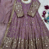 Classy Heavy Chinon Silk Gown