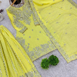 Gorgeous Embroidered Top Gharara