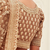 Excellent Golden Bridal Lehenga
