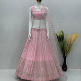 Bridal Heavy Mirror Work Lehenga