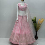 Bridal Heavy Mirror Work Lehenga