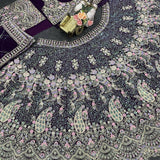 Grand Peacock Embroidered Lehenga