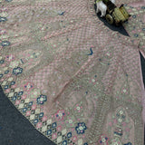 Elegant Peacock Embroidered Lehenga