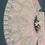 Elegant Peacock Embroidered Lehenga