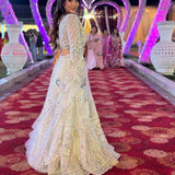 Elegant Peacock Embroidered Lehenga