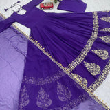 Premium Purple Anarkali Gown