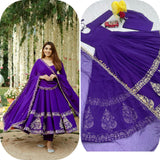 Premium Purple Anarkali Gown