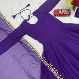 Premium Purple Anarkali Gown