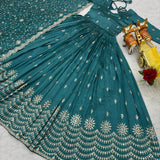 Classy Festive Vichitra Anarkali Gown