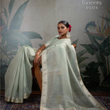 Taneera Finesse Linen Saree