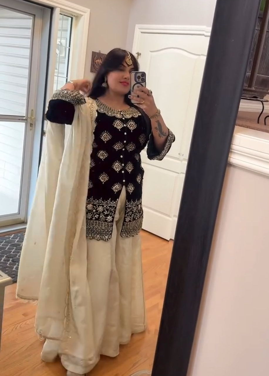 Trendy Georgette Top Sharara