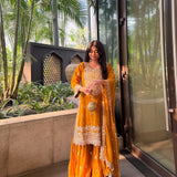 Trendy Georgette Top Sharara