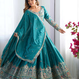 Festive Natural Crep Silk Lehenga