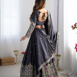 Festive Natural Crep Silk Lehenga