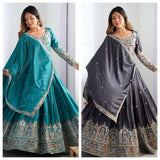 Festive Natural Crep Silk Lehenga