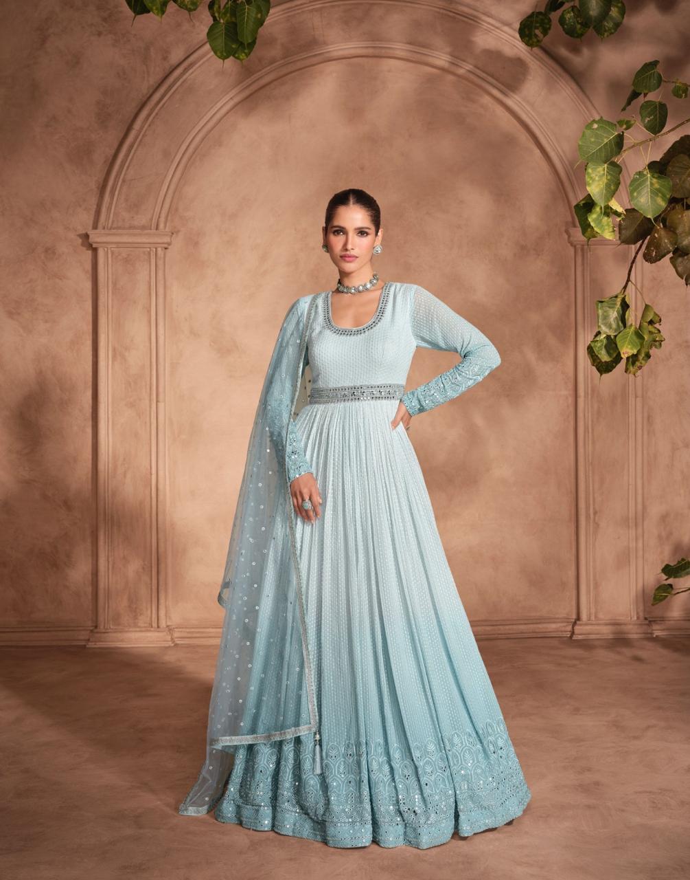 Izhar Classy Georgette Anarkali Gown