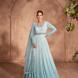 Izhar Classy Georgette Anarkali Gown