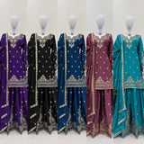 Lavish Panjabi Chinon Silk Suit
