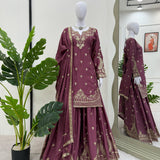 Lavish Panjabi Chinon Silk Suit