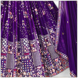 Blooming Premium Purple Lehenga