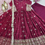 Blockbuster Chinon Silk Anarkali Gown