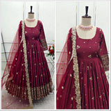 Blockbuster Chinon Silk Anarkali Gown