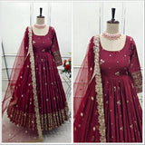 Blockbuster Chinon Silk Anarkali Gown
