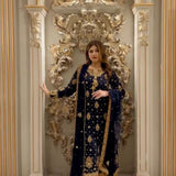 Dark Blue Stylish Long Suit