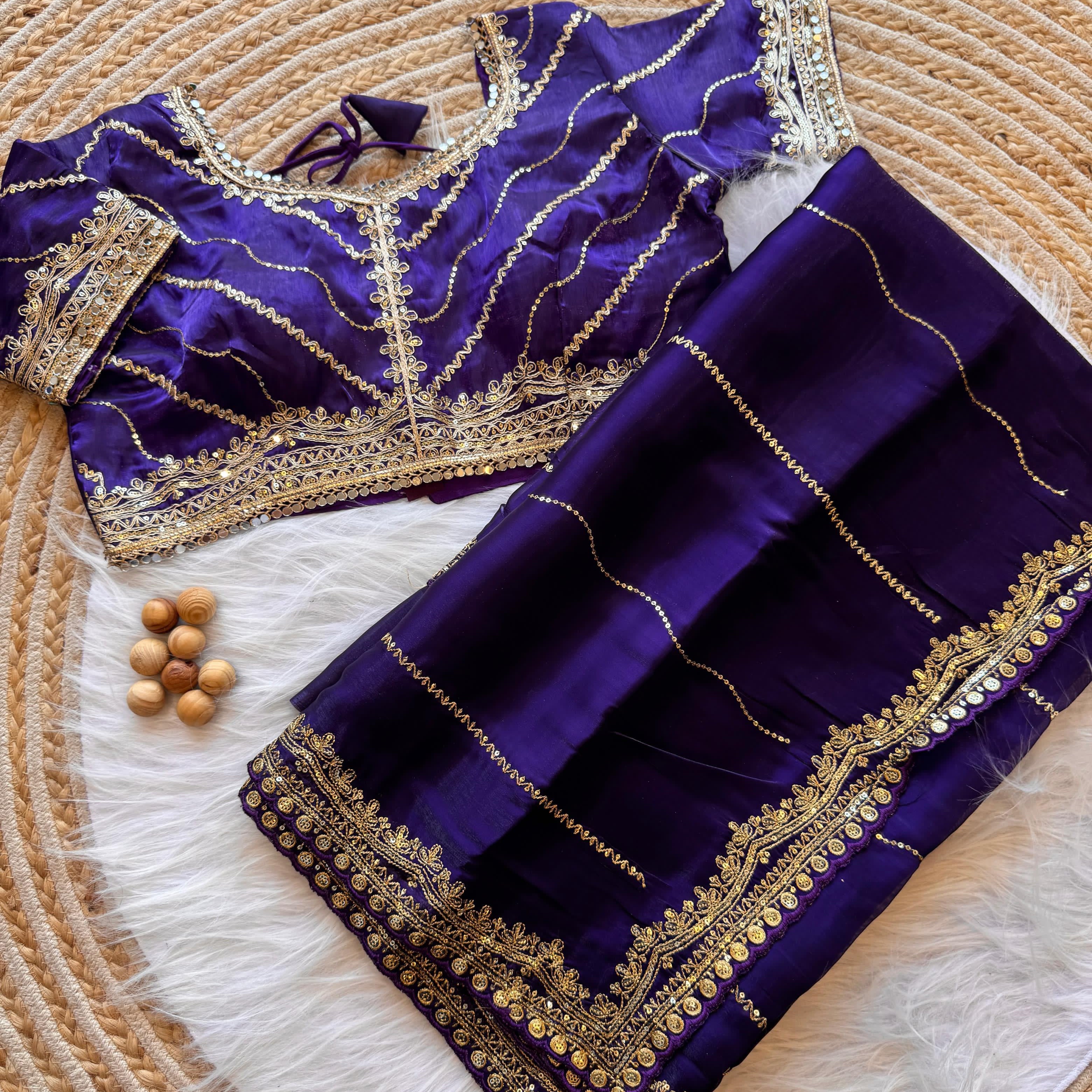 Pure Soft Jimmy Choo Silk Saree