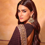 Bollywood Georgette Mirror Work Saree