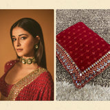 Bollywood Georgette Mirror Work Saree