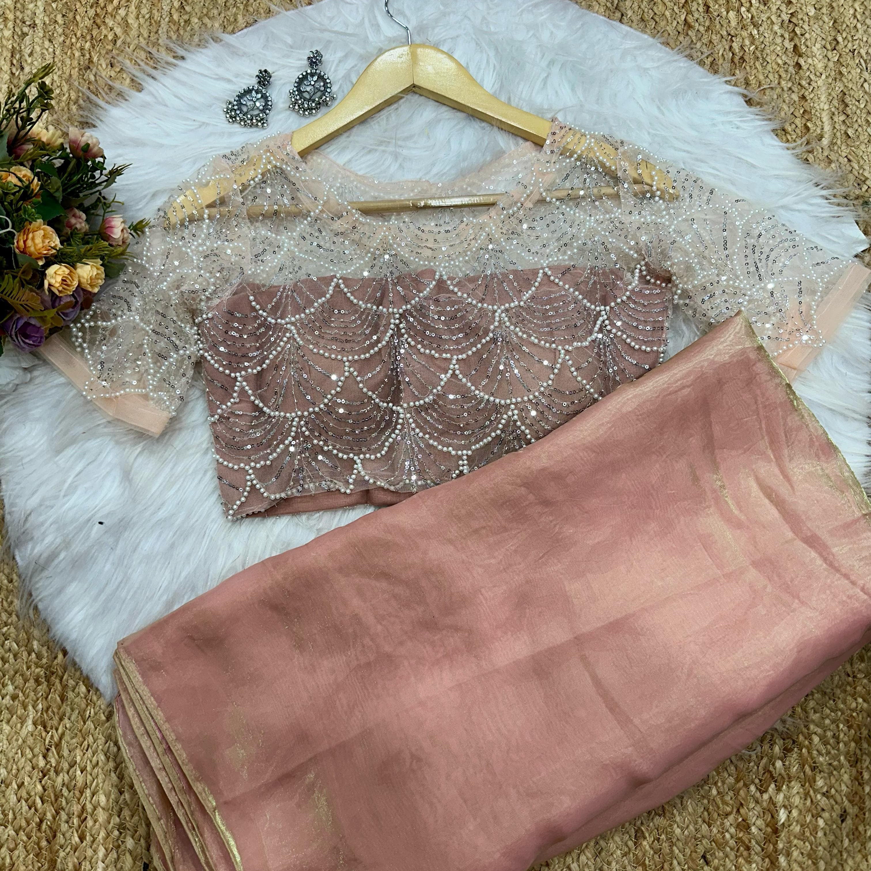 Alisha Classy Space Silk Saree