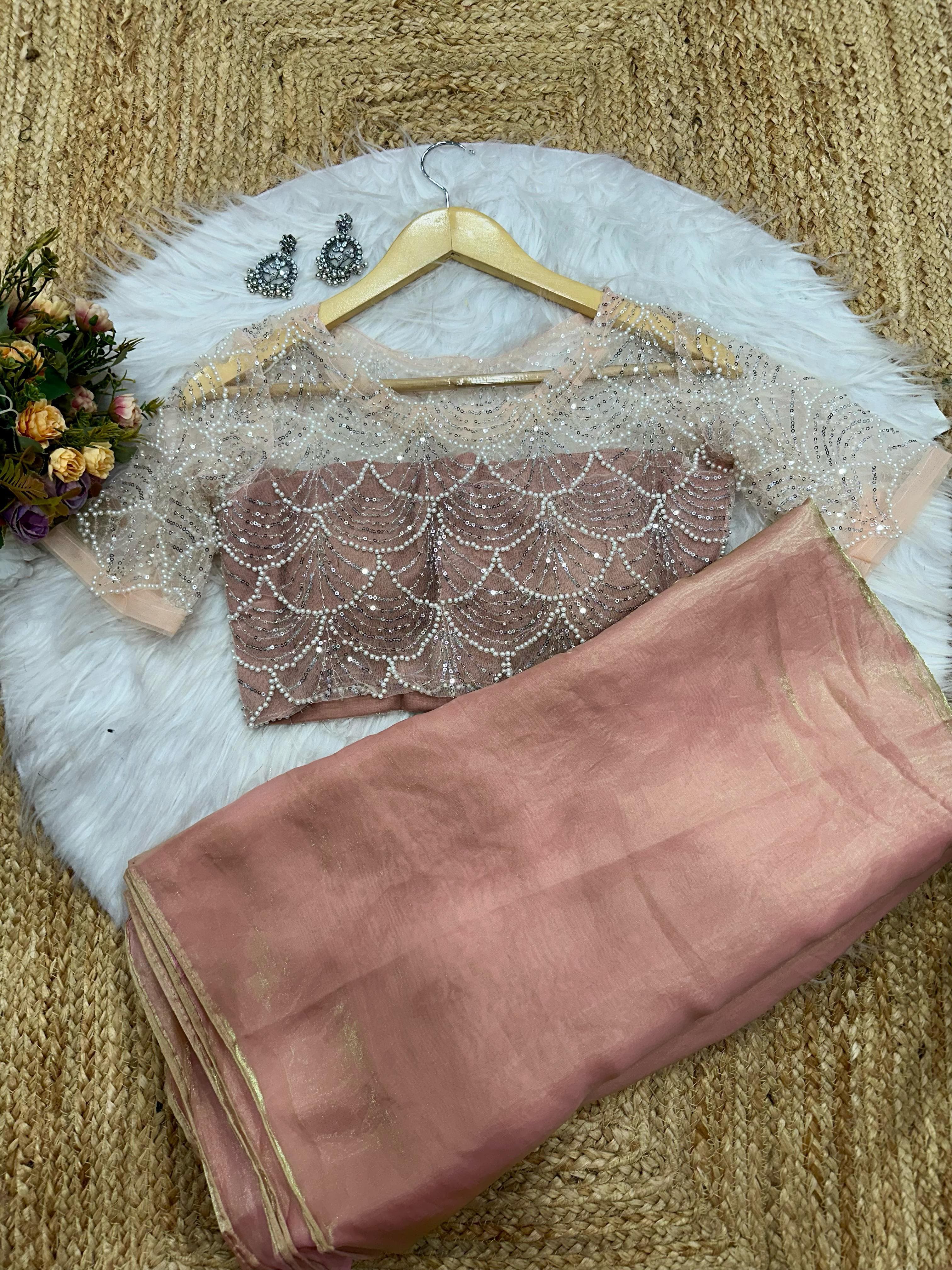 Alisha Classy Space Silk Saree