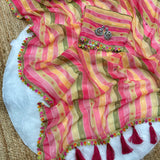 Multicolored Beautiful Georgette Saree
