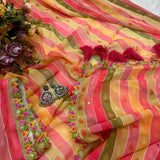 Multicolored Beautiful Georgette Saree