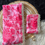 Designer Flower Print Georgette Saree