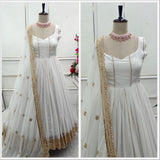 Classy Premium White Anarkali Gown