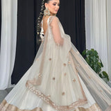 Classy Premium White Anarkali Gown