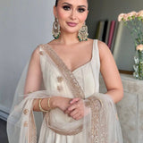 Classy Premium White Anarkali Gown