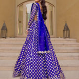 Classy Blue Embroidered Lehenga