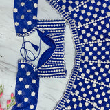Classy Blue Embroidered Lehenga
