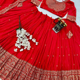 Beautiful Elephant Embroidered Lehenga